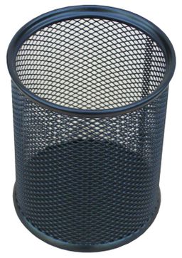 Obrázek produktu: Drátěný stojánek na tužky kulatý 8 × 8 × 10,2 cm - černý