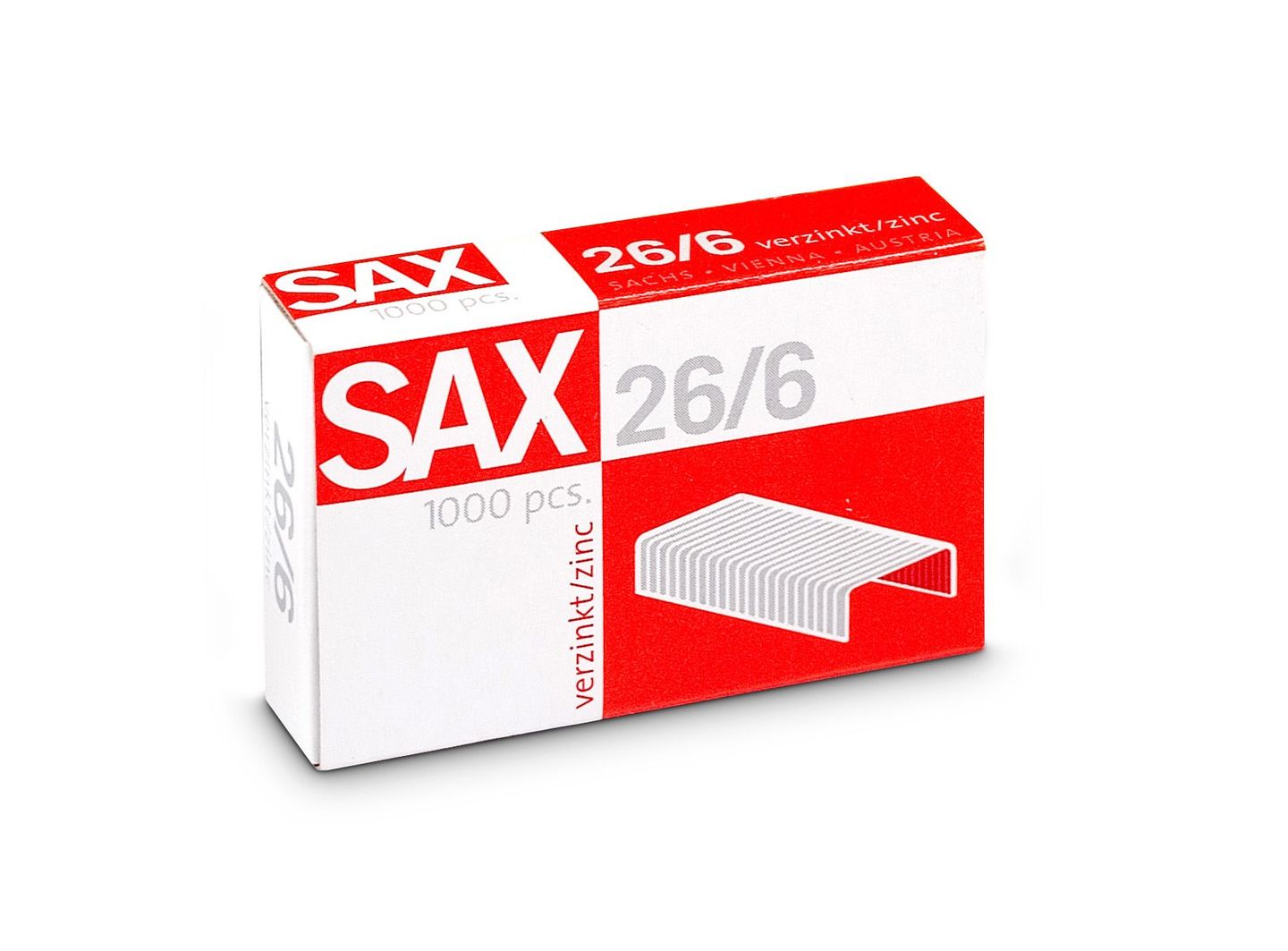 Drátky do sešívačky SAX 26/6 - 1000 ks