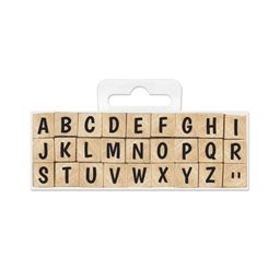 Obrázek produktu: Dřevěná razítka Aladine - Abeceda - 0,85 cm