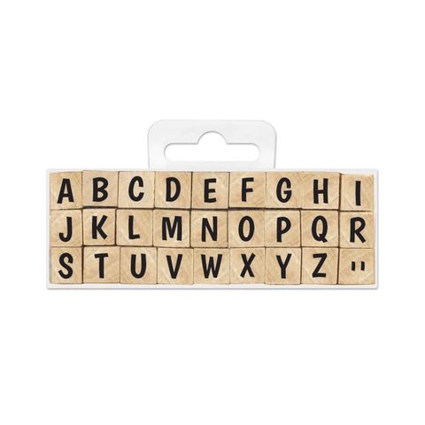 Obrázek produktu: Dřevěná razítka Aladine - Abeceda - 0,85 cm