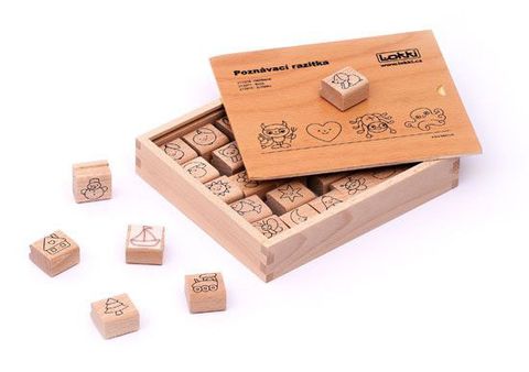 Obrázek produktu: Dřevěná rozlišovací razítka pro mateřské školky - Basic