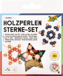Obrázek produktu: Dřevěné korálky - SET na výrobu ozdob - PASTEL - 161 dílů