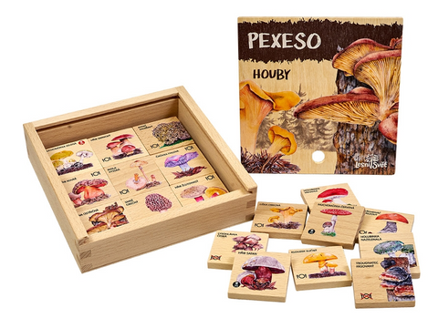 Obrázek produktu: Dřevěné pexeso - houby