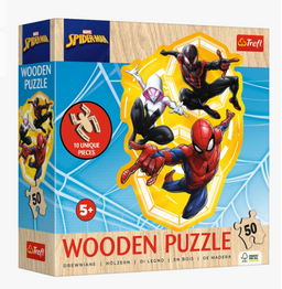 Obrázek produktu: Dřevěné puzzle Spiderman - 50 dílků