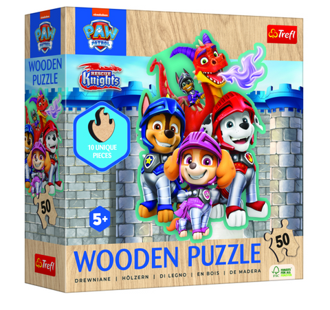 Obrázek produktu: Dřevěné puzzle Tlapková patrola - 50 dílků