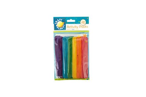 Obrázek produktu: Dřevěné špachtle barevné, 15 cm (25 ks)