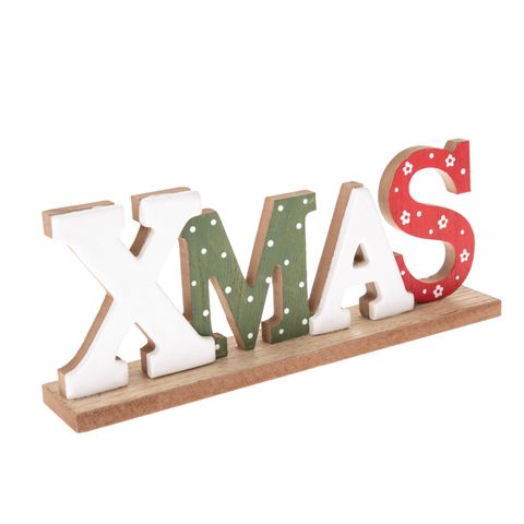 Obrázek produktu: Dřevěný vánoční nápis - Xmas (Vánoce)