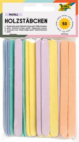 Obrázek produktu: Dřívka od zmrzliny - 50 ks - pastelové barvy