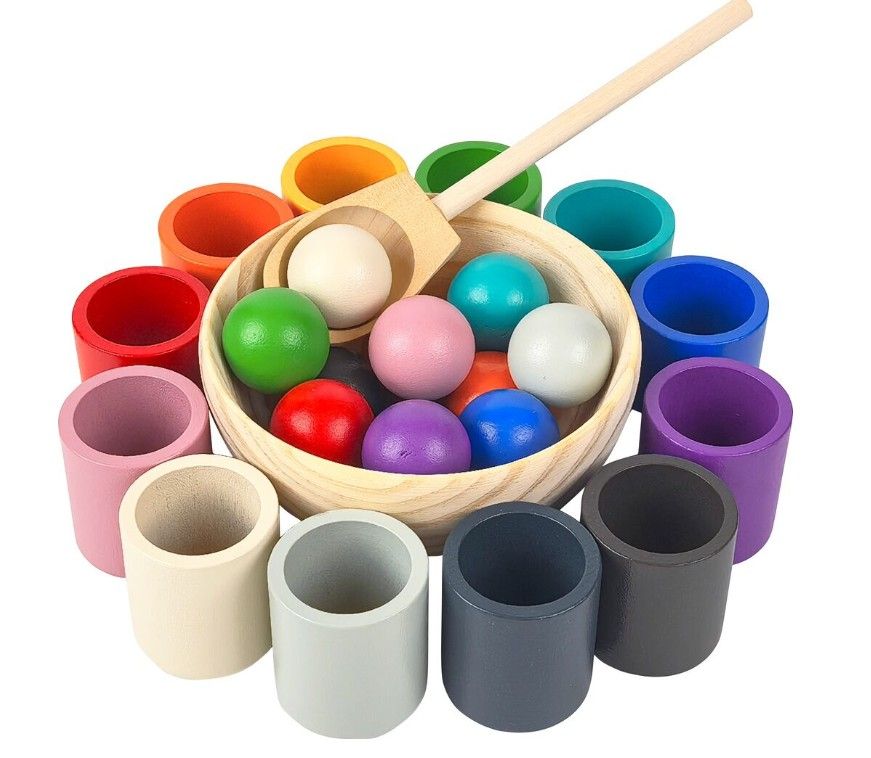 Duhové kuličky a kalíšky 12 barev