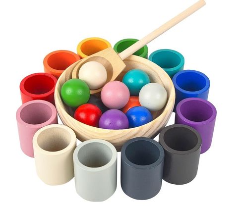 Obrázek produktu: Duhové kuličky a kalíšky 12 barev