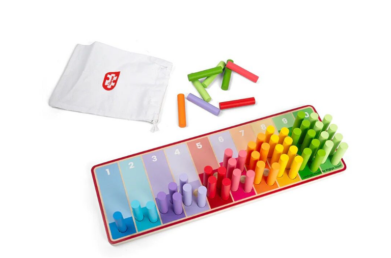 Bigjigs Toys Duhové počítací tyčinky
