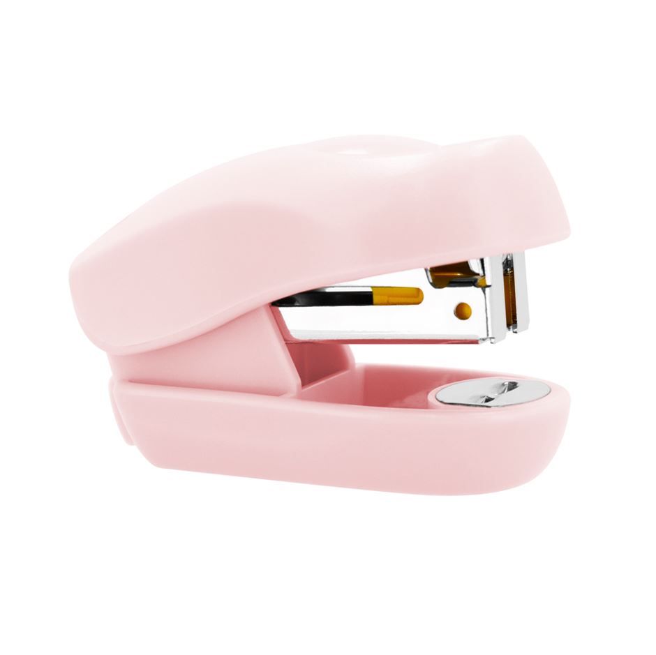 EASY Mini sešívačka plastová 8 listů - pastelově růžová
