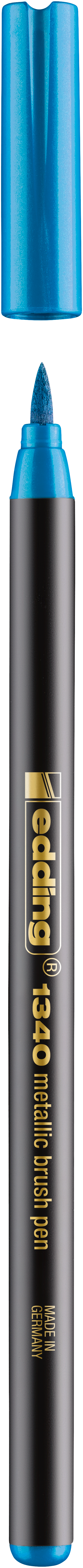 Obrázek produktu: Edding 1340 Štětcový fix, metalicky modrý (073)