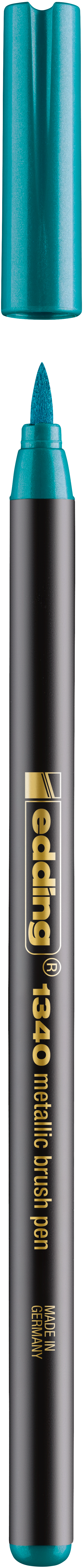 Edding 1340 Štětcový fix, metalicky zelený (074)
