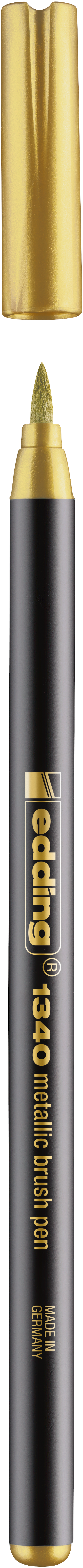 Edding 1340 Štětcový fix, metalicky zlatý (053)