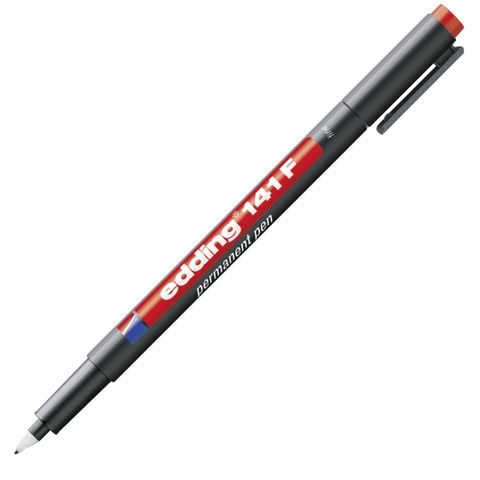 Obrázek produktu: Edding 141 F Permanentní popisovač OHP - červený