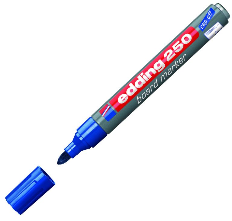 Popisovač EDDING 250 na bílé tabule, modrý EDDING
