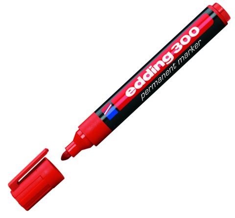 Obrázek produktu: Edding 300 Permanentní popisovač - červený
