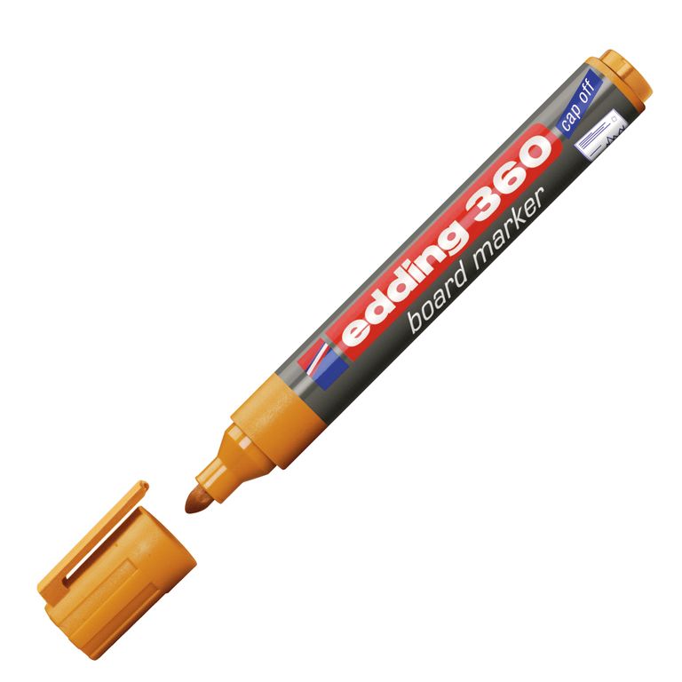 Popisovač EDDING 360 na bílé tabule, oranžový EDDING