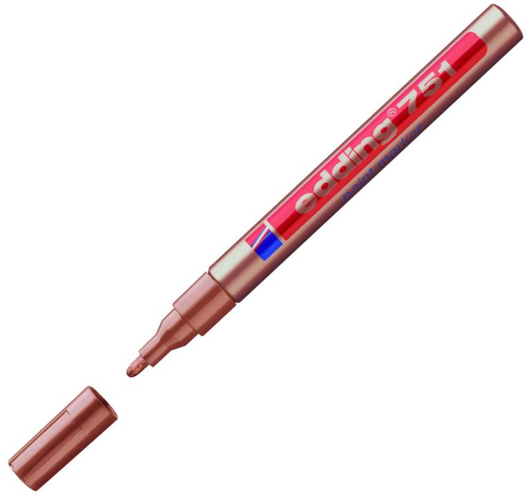 Lakový popisovač edding 751 - měděný