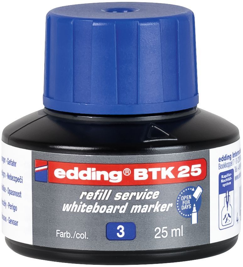 Edding BTK 25 Náhradní náplň pro tabulový popisovač - modrá