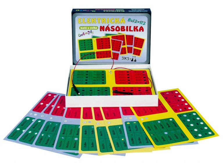 Elektronická násobilka společenská hra na baterie