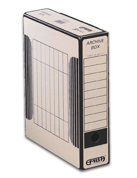 EMBA Archivační box vnitřní 33 × 26 × 7,5 cm - černý potisk