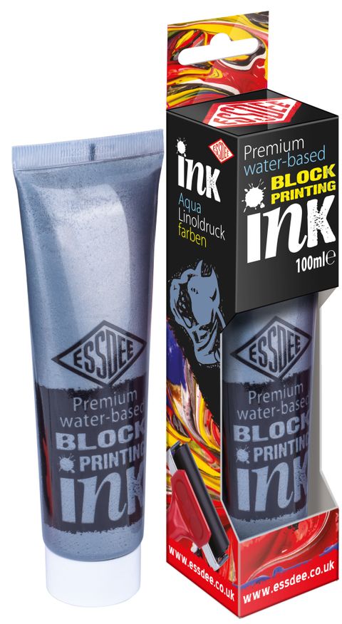 Obrázek produktu: ESSDEE Premium barva na linoryt metalická v tubě 100ml, Silver