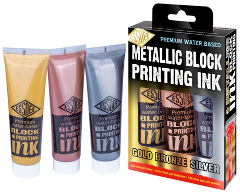 Obrázek produktu: ESSDEE Premium sada metalických barev na linoryt 3 x100 ml