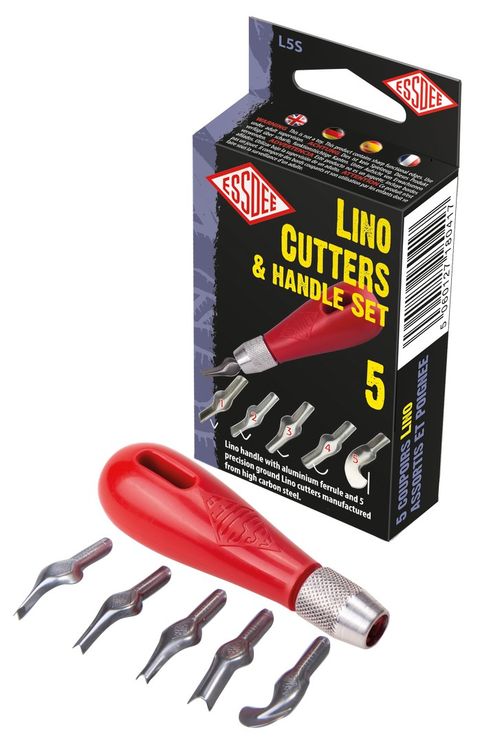 Obrázek produktu: ESSDEE sada pro linoryt - 5 různých rydel s rukojetí