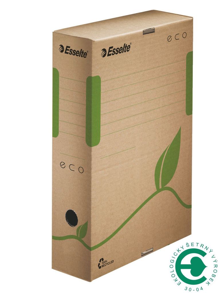 Archivační krabice Esselte ECO - hnědá, 8 cm