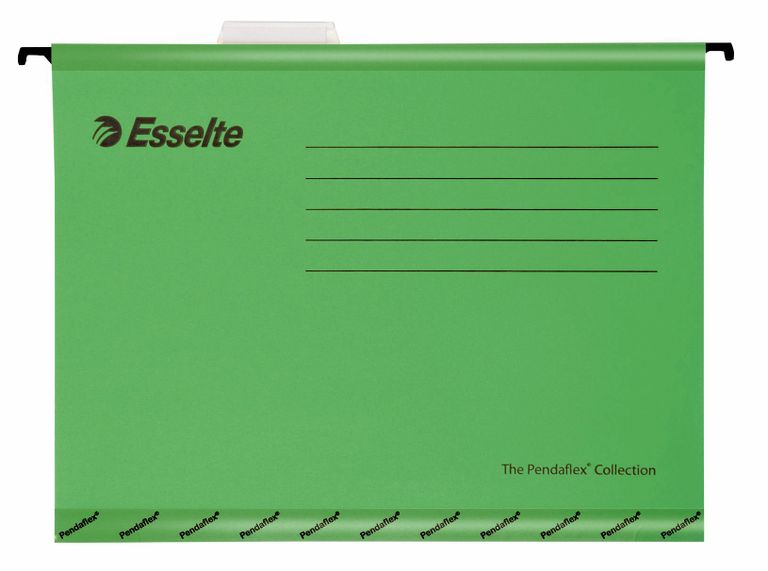 Esselte Papírové závěsné desky Pendaflex Standard, zelené, 25 ks