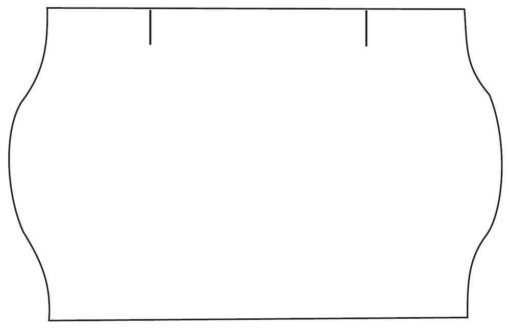 Etikety do etiketovacích kleští CONTACT 25 ×16 mm - bílé