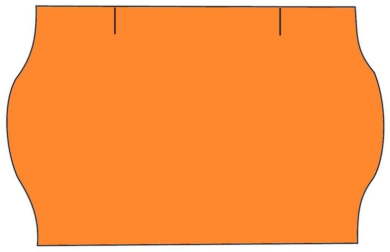 Levně Etikety do etiketovacích kleští CONTACT 25 ×16 mm - oranžové