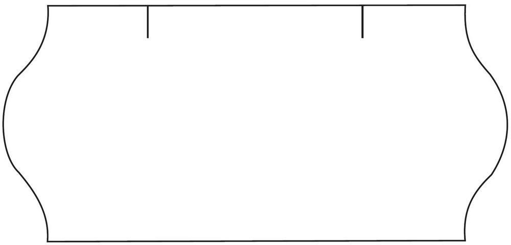 Etikety do etiketovacích kleští CONTACT 26 ×12 mm - bílé