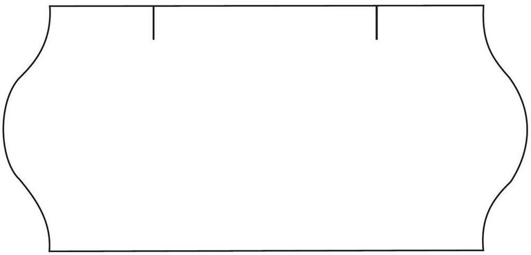 Levně Etikety do etiketovacích kleští CONTACT 26 ×12 mm - bílé