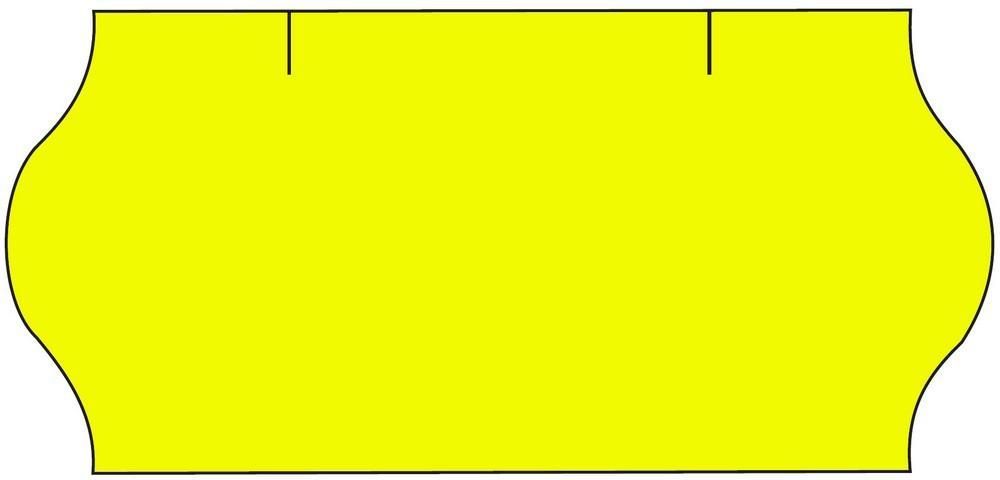 Etikety do etiketovacích kleští CONTACT 26 ×12 mm - žluté