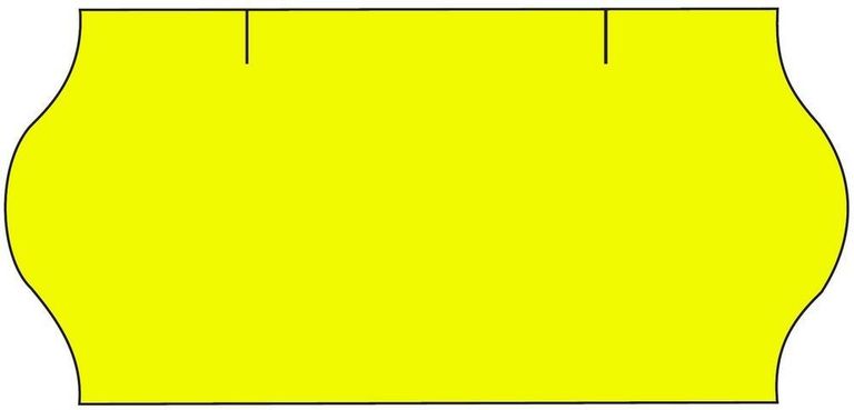 Levně Etikety do etiketovacích kleští CONTACT 26 ×12 mm - žluté