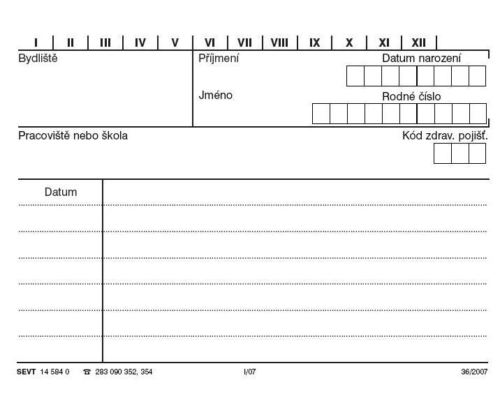Evidenční štítek