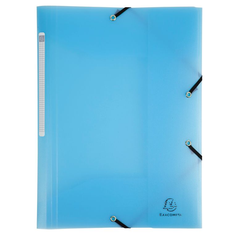 Exacompta Spisové desky s gumičkou Pastel A4 maxi, PP - modré