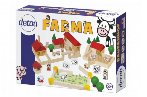 Obrázek produktu: Farma dřevěná stavebnice 100 ks