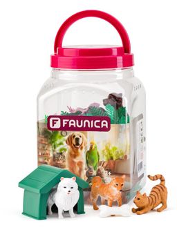 Obrázek produktu: Faunika - Zvířátka figurky sada v MEGA tubě - Mazlíčci