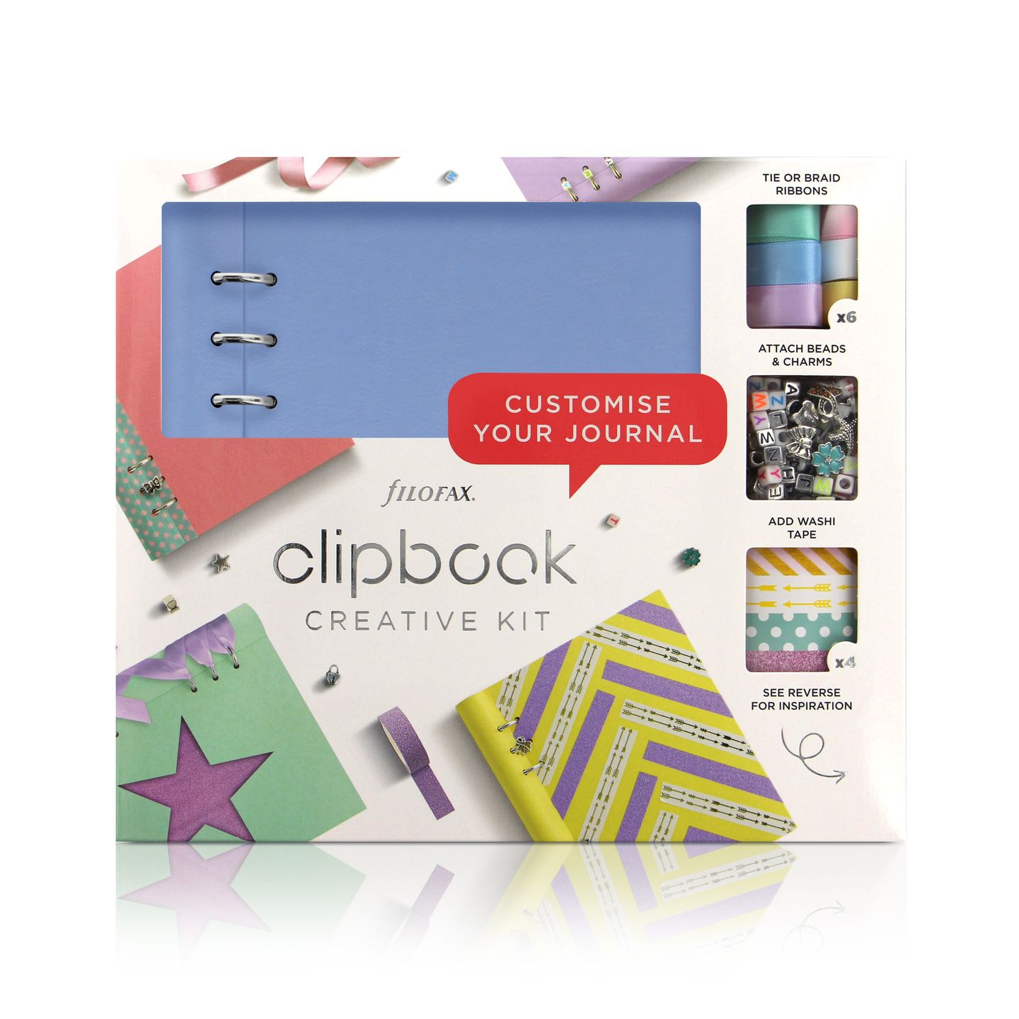 Filofax Clipbook A5 kreativní set - pastel. modrá