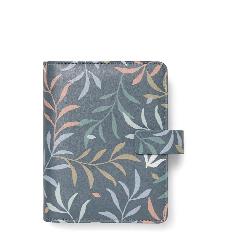 Filofax Kroužkový diář 2025 Botanical modrá kapesní