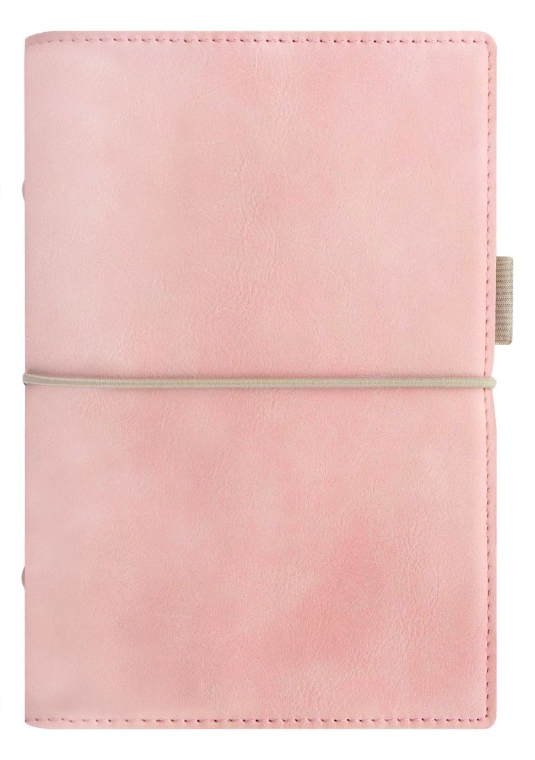 Diář Filofax Domino Soft - A6, týdenní, pastelově růžový