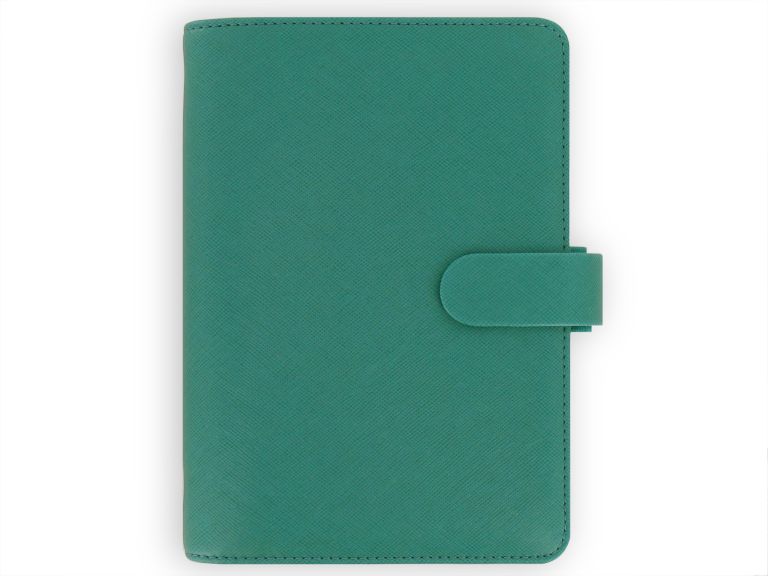 Filofax Kroužkový diář 2025 Saffiano osobní - akvamarín