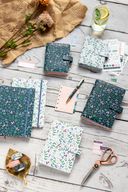 Ballpoint Pen_ Personal_A5 Zipper Pouch_ Personal Organiser in Dusk and Sunrise_ Pocket Organiser in Dusk and Sunrise_ A5 Notebook in Dusk and Sunrise - Front _Lifestyle Image2.jpg