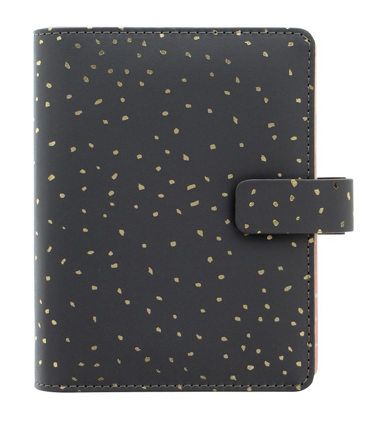 Filofax Kroužkový diář 2027 Confetti Charcoal kapesní