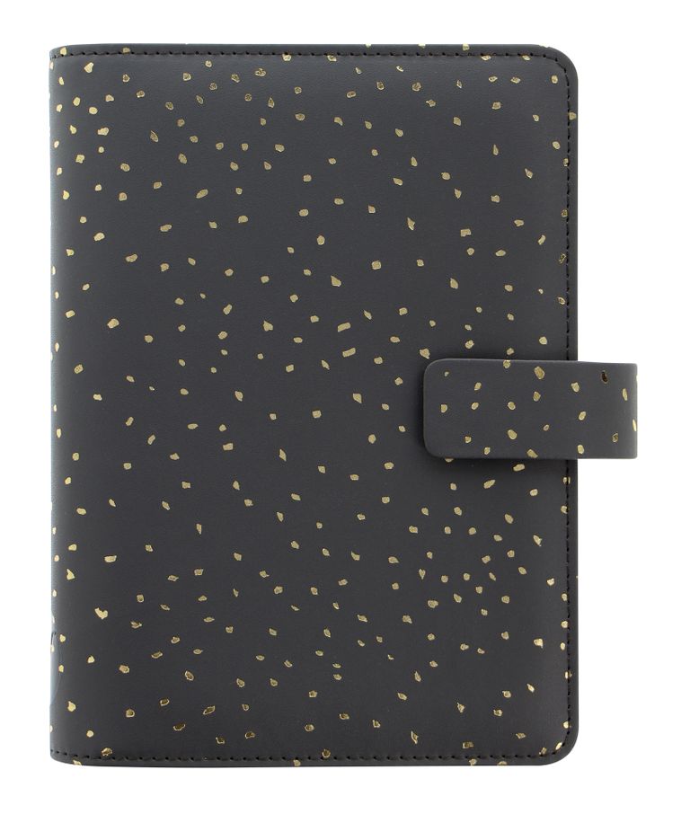 Filofax Kroužkový diář 2026 Confetti Charcoal osobní