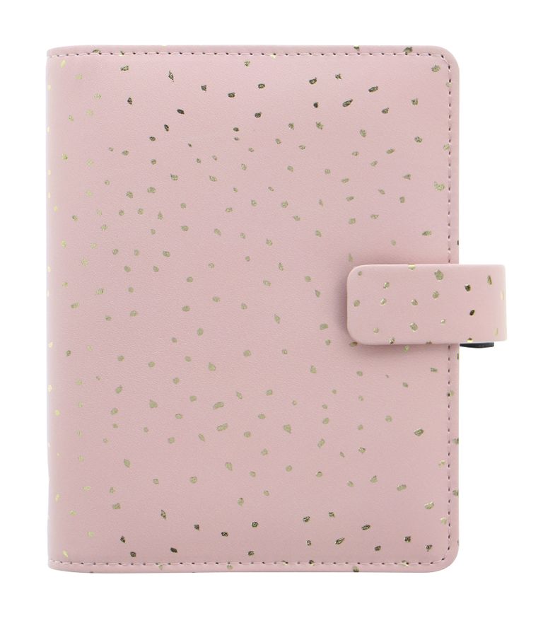 Filofax Kroužkový diář 2027 Confetti Rose Quartz kapesní